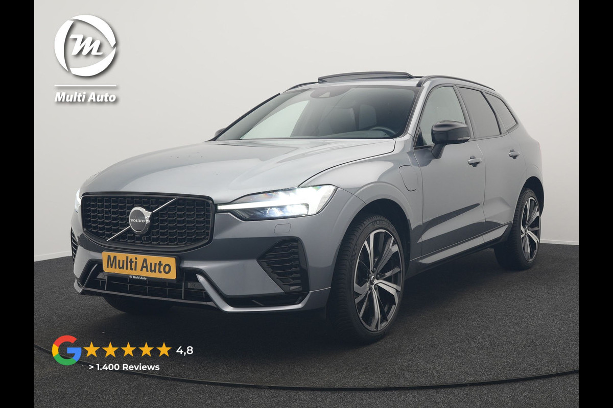 Volvo XC60 T6 AWD R-Design PHEV 350pk Dealer O.H. | Panodak | Adaptive Cruise | Camera | Lederen Sportstoelen Memory & Verwarmd | Harman / Kardon | Stuur Verwarmd | 21"L.M | Apple Carplay | Keyless | Blis | Navigatie | DAB | Plug In Hybrid