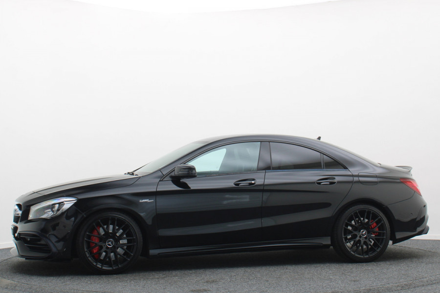 Mercedes-Benz CLA-Klasse AMG 45 4MATIC Memory, Sfeerverlichting, Harmen & Kardon, Apple Carplay, ACC, 19"