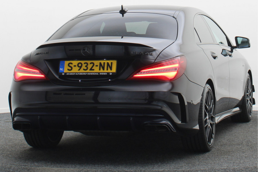 Mercedes-Benz CLA-Klasse AMG 45 4MATIC Memory, Sfeerverlichting, Harmen & Kardon, Apple Carplay, ACC, 19"