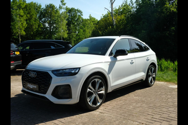 Audi Q5 Sportback 55 TFSI e S edition 367 PK |  Trekhaak | PHEV | 21 inch Audi Sport | Stoelverwarming | S Line | Luchtvering | Bang&Olufsen | Adaptive cruise control | Dodehoeksensoren | Lendesteunverstelling