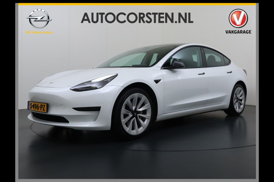 Tesla Model 3 RWD Plus SOH 92.9% Warmtepomp LFP Accu Lmv 19" Panoramadak Leder Navi Ecc Camera's Adap.Cruise Stoel+Stuurverwarming Elek.Achterklep Elek.Stoelen+Memory Led Draadloze telefoonlader 1e Eigenaar Origineel Nederlandse Auto