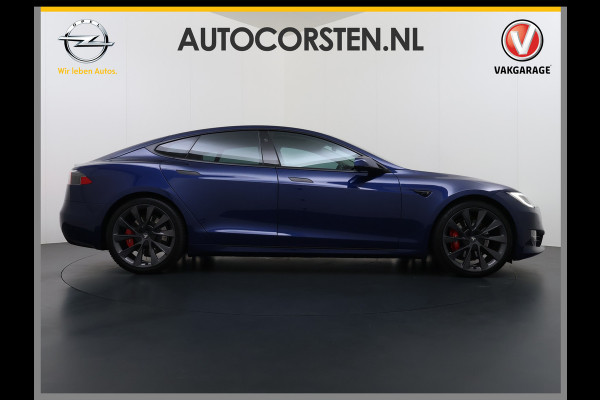 Tesla Model S 75D 476PK AWD Lmv 21" Leder Navi Ecc Panoramadak Cold Weather Pack Luchtvering Adap.Cruise Elek.Stoelen+Memory+Verwarmd Camera's Led Privacy Glas Homelink 5 Stuurverwarming Elek.Achterklep Dodehoek detector Wifi 1e Eigenaar Origineel Nederlandse Auto