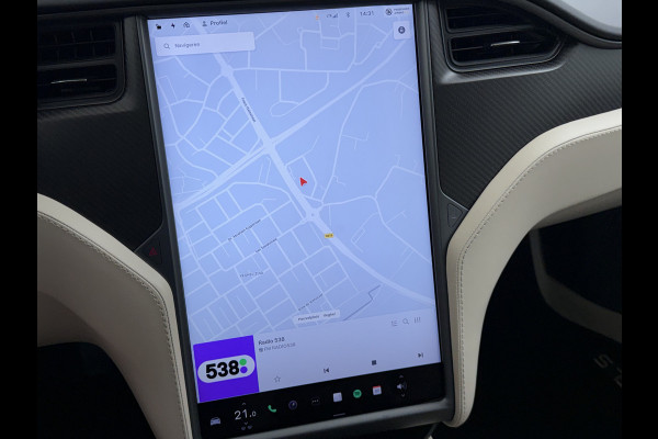 Tesla Model S 75D 476PK AWD Lmv 21" Leder Navi Ecc Panoramadak Cold Weather Pack Luchtvering Adap.Cruise Elek.Stoelen+Memory+Verwarmd Camera's Led Privacy Glas Homelink 5 Stuurverwarming Elek.Achterklep Dodehoek detector Wifi 1e Eigenaar Origineel Nederlandse Auto