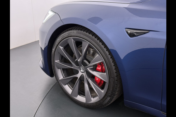 Tesla Model S 75D 476PK AWD Lmv 21" Leder Navi Ecc Panoramadak Cold Weather Pack Luchtvering Adap.Cruise Elek.Stoelen+Memory+Verwarmd Camera's Led Privacy Glas Homelink 5 Stuurverwarming Elek.Achterklep Dodehoek detector Wifi 1e Eigenaar Origineel Nederlandse Auto