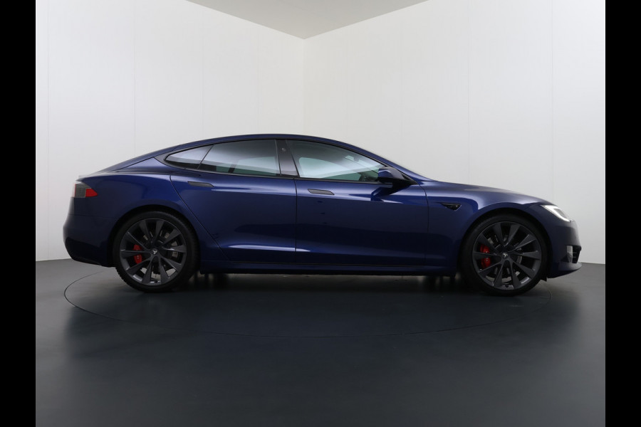 Tesla Model S 75D 476PK AWD Lmv 21" Leder Navi Ecc Panoramadak Cold Weather Pack Luchtvering Adap.Cruise Elek.Stoelen+Memory+Verwarmd Camera's Led Privacy Glas Homelink 5 Stuurverwarming Elek.Achterklep Dodehoek detector Wifi 1e Eigenaar Origineel Nederlandse Auto
