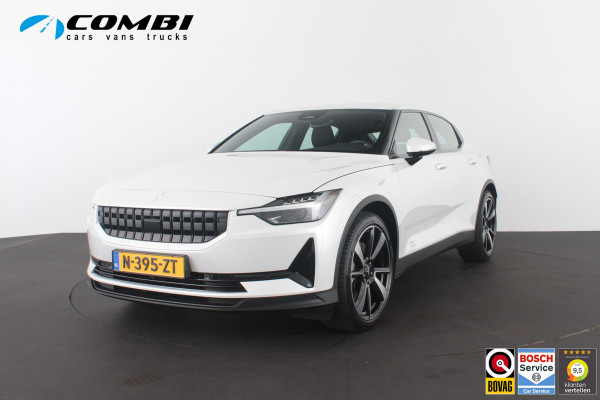 Polestar 2 Standard Range Single Motor 63kWh > 89% SOH/Trekhaak/Memory/20inch/Snow Metallic...