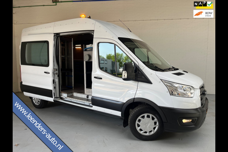 Ford Transit Servicewagen 350 2.0 TDCI 130PK euro6 L3H3 Trend MHEV RWD Sortimo Inrichting Victron v230 Standkachel RIJKLAARPRIJS!