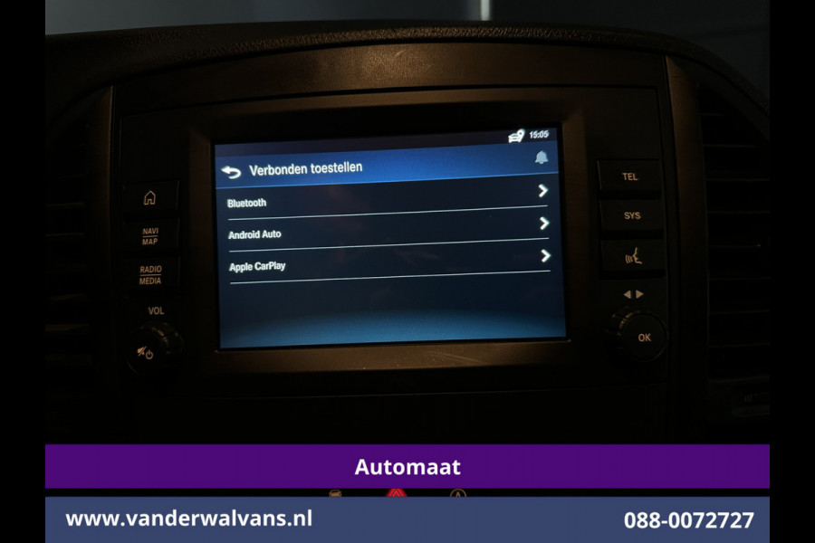 Mercedes-Benz Vito 114 CDI 136pk 9G-Tronic Automaat L2H1 Euro6 Airco | Camera | Navigatie | Apple Carplay | Imperiaal | 2500kg Trekhaak Android Auto, Cruisecontrol, Parkeersensoren, Sidebars, Bumper in de kleur