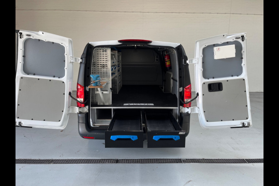 Mercedes-Benz Vito AUTOMAAT SERVICEWAGEN L2H1 116 CDI 160PK euro6, Airco, Sortimo Kasten Omvormer Trekhaak RIJKLAARPRIJS!