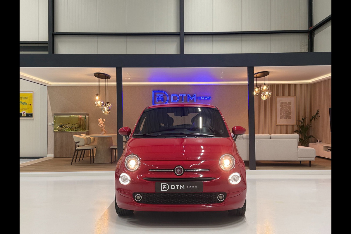 Fiat 500 1.0 Hybrid Club Cruise Led Navi Carplay Airco Sportstoelen Leder