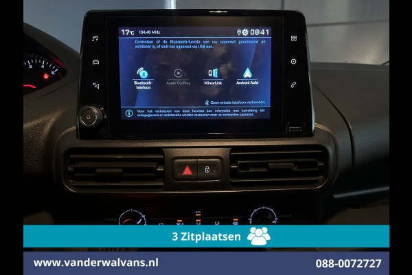 Peugeot Partner 1.6 BlueHDI L1H1 Euro6 Airco | 3-Zits | Camera | Apple Carplay | Cruisecontrol Android Auto, Parkeersensoren, Bijrijdersbank