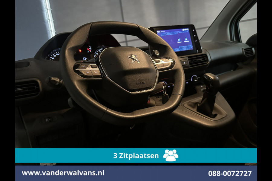 Peugeot Partner 1.6 BlueHDI L1H1 Euro6 Airco | 3-Zits | Camera | Apple Carplay | Cruisecontrol Android Auto, Parkeersensoren, Bijrijdersbank