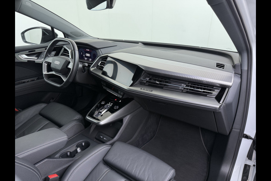 Audi Q4 e-tron 50 Quattro 300pk 82kWh SOH 95% Launch Ed. Advanced Plus Warmtepomp Leder SONOS®-Hifi Navi Camera Adap.Cruise Elek.Stoelen+Memory Head-Up Pdc DAB Matrix LED Lmv € 76.000 nieuw! 1e Eigenaar Origineel Nederlandse Auto Dealeronderhouden