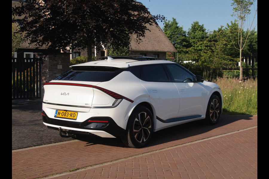 Kia Ev6 GT-Line 77.4 kWh | SOH 100% | Panoramadak | Trekhaak | 360 Camera | Head-Up Display | MERIDIAN SURROUND |