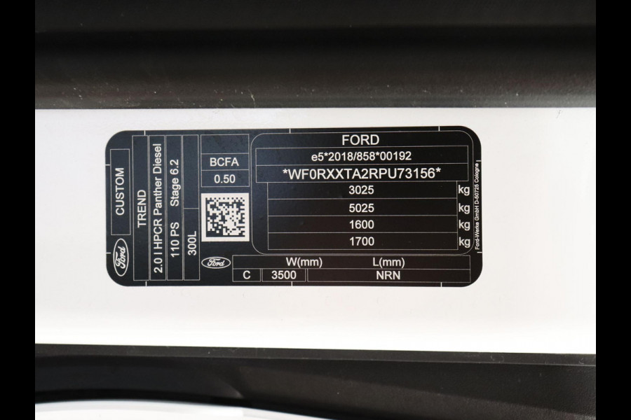Ford Transit Custom 280 2.0 TDCI L2H1 Trend NM Airco Cruise Navi PDC Camera Carplay