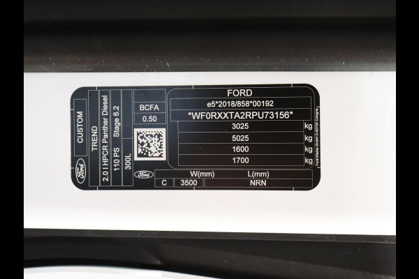 Ford Transit Custom 280 2.0 TDCI L2H1 Trend NM Airco Cruise Navi PDC Camera Carplay