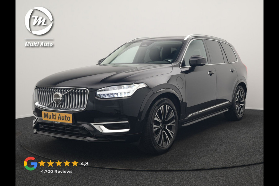 Volvo XC90 T8 Recharge AWD Plus Bright 7 Persoons LONG RANGE PHEV 455pk Dealer O.H. | Trekhaak Af Fabriek | Luchtvering | Adaptive Cruise | Harman / Kardon | Lederen Sportstoelen Ventilatie & Memory | 360 Camera | Stoelen & Stuur Verwarmd | Keyless | Blis | Google Assistent  | Plug In Hybrid |