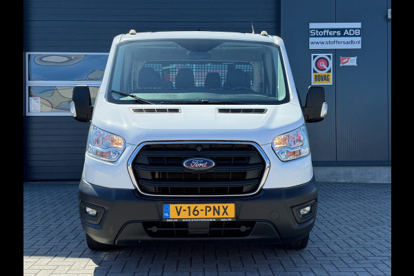 Ford Transit 310 2.0 TDCI 130pk L2H1 DC Trend | Open Laadbak | Trekhaak 2550KG | Airco | Kunstleder | Bluetooth | 7-persoons