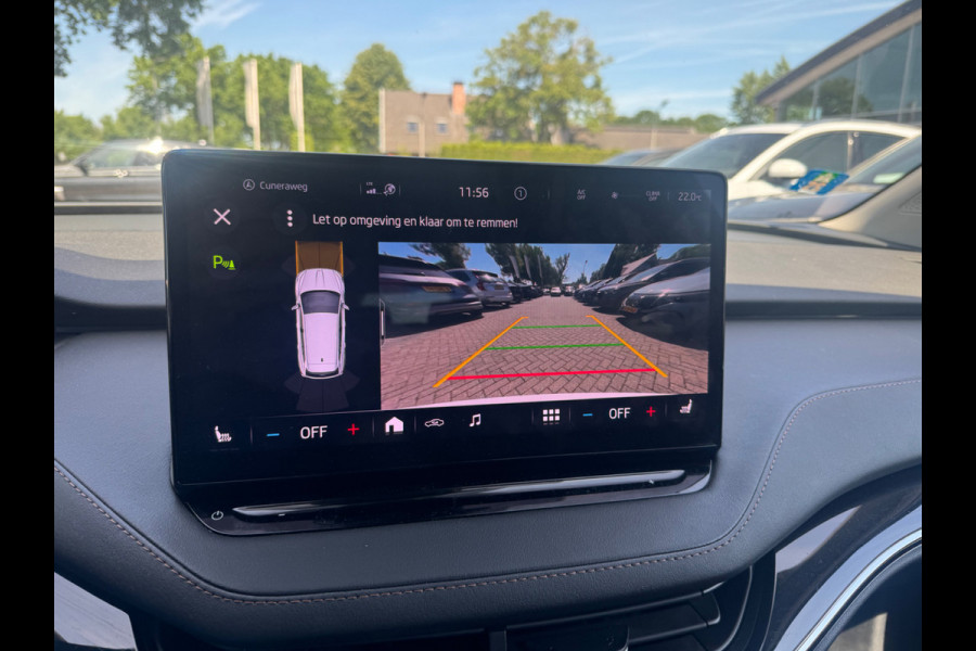 Škoda ENYAQ iV 80 First Edition / SoH 91,4% / Trekhaak / Camera / Leder / CarPlay / Keyless / 21'' / Warmtepomp / Stuur+Stoelverwarming / Dodehoek / DAB / ACC
