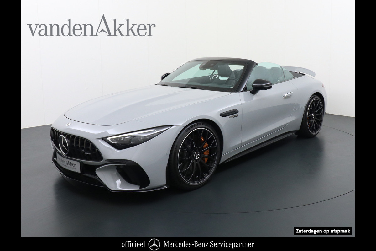 Mercedes-Benz SL-Klasse AMG AMG 63 4Matic+ 585pk // Keramische remmen // BTW-auto // Neuslift // AlpinGrau // AMG Nightpakket II // Burmester // Achtera