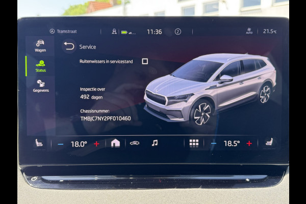 Škoda ENYAQ iV 80 Limited Edition Camera Carplay Navi Stoel en Stuurverwarming Climate Control achter
