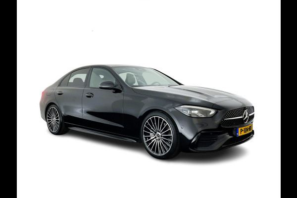 Mercedes-Benz C-Klasse 180 AMG Line (INCL.BTW) *LEATHER | FULL-LED | HEATED-SPORTSEATS | DIGI-COCKPIT | BLINDSPOT | CAMERA | DAB | AMBIENT-LIGHT | SHIFT-PADDLES | PRIVACY-GLASS | ECC | PDC | CRUISE | 19''ALU*