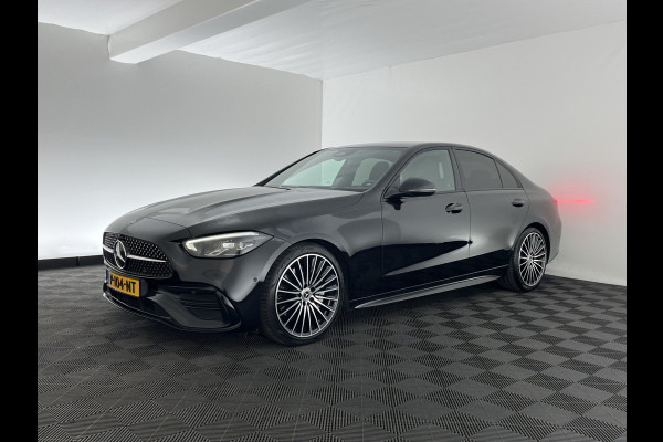 Mercedes-Benz C-Klasse 180 AMG Line (INCL.BTW) *LEATHER | FULL-LED | HEATED-SPORTSEATS | DIGI-COCKPIT | BLINDSPOT | CAMERA | DAB | AMBIENT-LIGHT | SHIFT-PADDLES | PRIVACY-GLASS | ECC | PDC | CRUISE | 19''ALU*