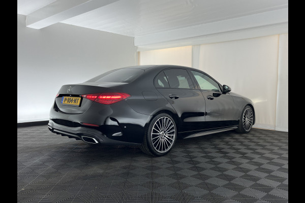 Mercedes-Benz C-Klasse 180 AMG Line (INCL.BTW) *LEATHER | FULL-LED | HEATED-SPORTSEATS | DIGI-COCKPIT | BLINDSPOT | CAMERA | DAB | AMBIENT-LIGHT | SHIFT-PADDLES | PRIVACY-GLASS | ECC | PDC | CRUISE | 19''ALU*