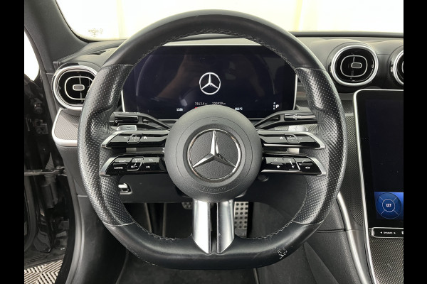 Mercedes-Benz C-Klasse 180 AMG Line (INCL.BTW) *LEATHER | FULL-LED | HEATED-SPORTSEATS | DIGI-COCKPIT | BLINDSPOT | CAMERA | DAB | AMBIENT-LIGHT | SHIFT-PADDLES | PRIVACY-GLASS | ECC | PDC | CRUISE | 19''ALU*