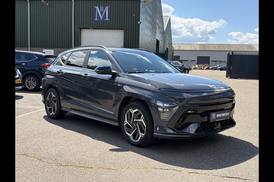 Hyundai Kona 1.6 GDI HEV N Line FULL OPTION|  STOELVERWARMING + VENTILATIE| STUURVERWARMING| ELEK. STOEL| ELEK. ACHTERKLEP| ADAPTIVE CRUISE CONTROL| 360 CAMERA | ALL SEASON BANDEN |