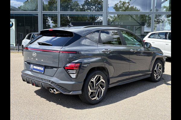 Hyundai Kona 1.6 GDI HEV N Line FULL OPTION|  STOELVERWARMING + VENTILATIE| STUURVERWARMING| ELEK. STOEL| ELEK. ACHTERKLEP| ADAPTIVE CRUISE CONTROL| 360 CAMERA | ALL SEASON BANDEN |