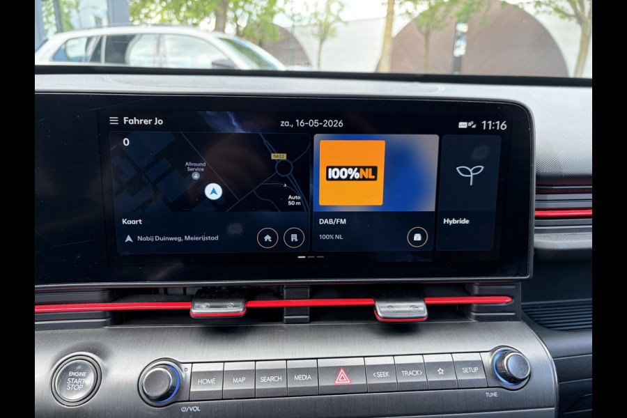 Hyundai Kona 1.6 GDI HEV N Line FULL OPTION|  STOELVERWARMING + VENTILATIE| STUURVERWARMING| ELEK. STOEL| ELEK. ACHTERKLEP| ADAPTIVE CRUISE CONTROL| 360 CAMERA | ALL SEASON BANDEN |