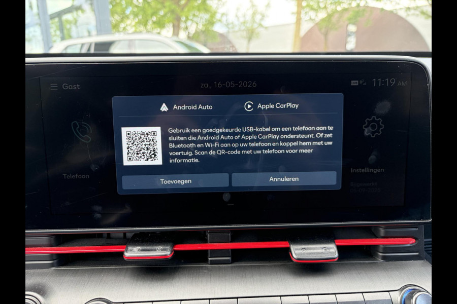 Hyundai Kona 1.6 GDI HEV N Line FULL OPTION|  STOELVERWARMING + VENTILATIE| STUURVERWARMING| ELEK. STOEL| ELEK. ACHTERKLEP| ADAPTIVE CRUISE CONTROL| 360 CAMERA | ALL SEASON BANDEN |