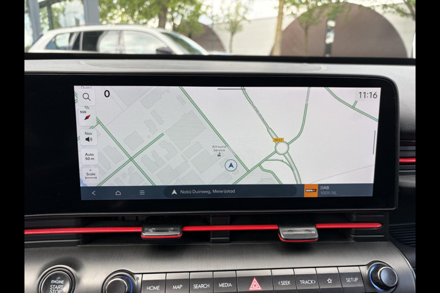 Hyundai Kona 1.6 GDI HEV N Line FULL OPTION|  STOELVERWARMING + VENTILATIE| STUURVERWARMING| ELEK. STOEL| ELEK. ACHTERKLEP| ADAPTIVE CRUISE CONTROL| 360 CAMERA | ALL SEASON BANDEN |
