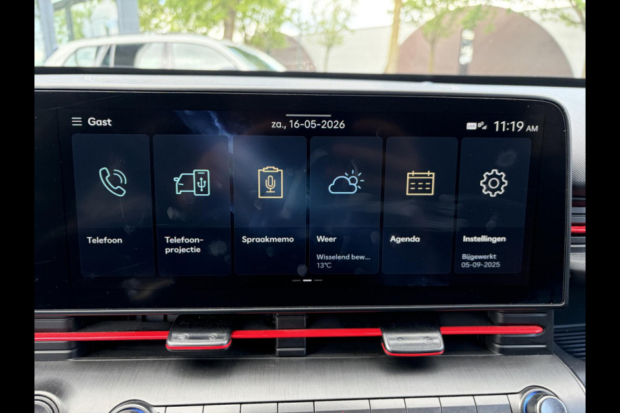 Hyundai Kona 1.6 GDI HEV N Line FULL OPTION|  STOELVERWARMING + VENTILATIE| STUURVERWARMING| ELEK. STOEL| ELEK. ACHTERKLEP| ADAPTIVE CRUISE CONTROL| 360 CAMERA | ALL SEASON BANDEN |