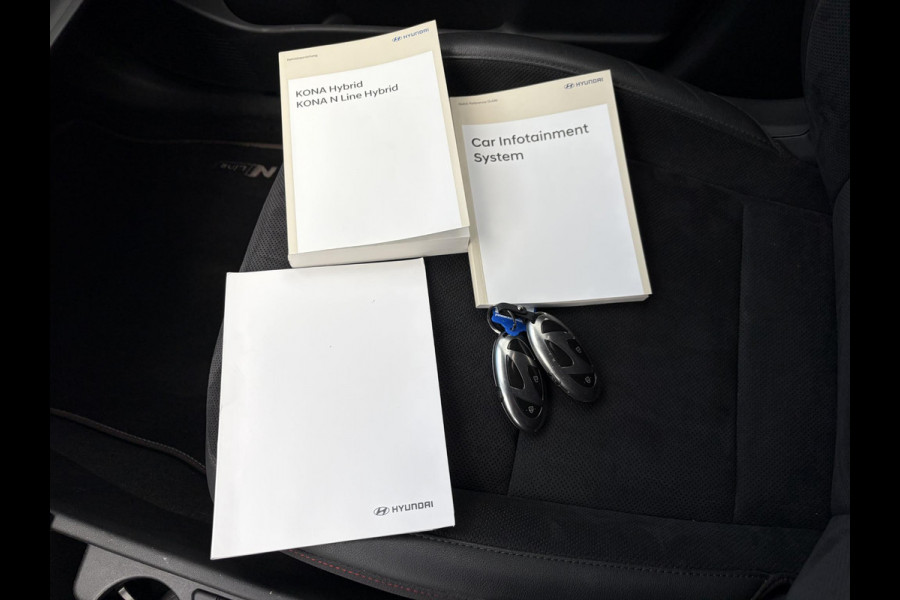 Hyundai Kona 1.6 GDI HEV N Line FULL OPTION|  STOELVERWARMING + VENTILATIE| STUURVERWARMING| ELEK. STOEL| ELEK. ACHTERKLEP| ADAPTIVE CRUISE CONTROL| 360 CAMERA | ALL SEASON BANDEN |