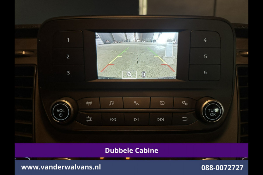 Ford Transit Custom 2.0 TDCI 131pk L2H1 Dubbele Cabine Inrichting Euro6 Airco | 5-Zits | Camera | Cruisecontrol | LED Parkeersensoren, Stoelverwarming, Achterklep, Dakdragers, 2800kg trekvermogen