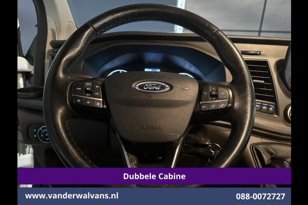Ford Transit Custom 2.0 TDCI 131pk L2H1 Dubbele Cabine Inrichting Euro6 Airco | 5-Zits | Camera | Cruisecontrol | LED Parkeersensoren, Stoelverwarming, Achterklep, Dakdragers, 2800kg trekvermogen