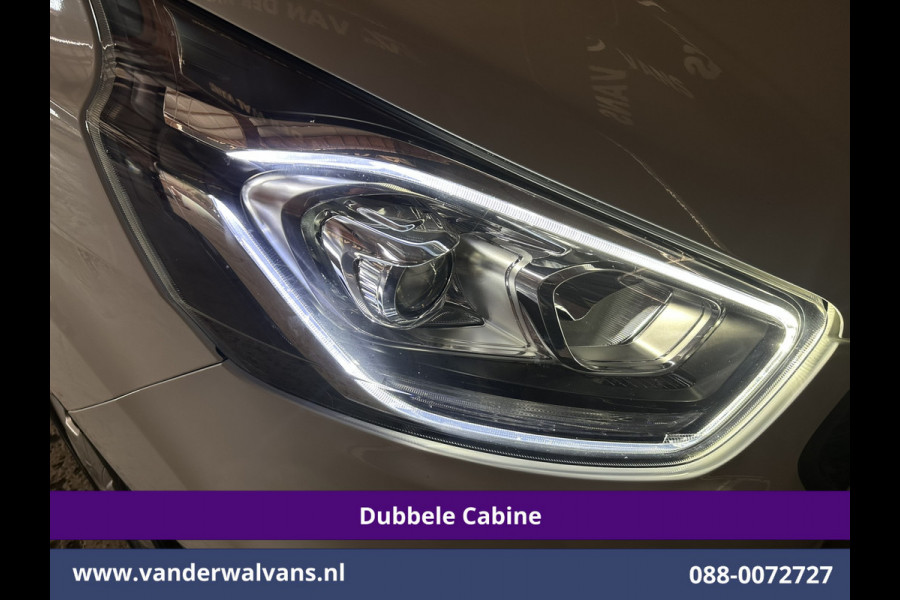 Ford Transit Custom 2.0 TDCI 131pk L2H1 Dubbele Cabine Inrichting Euro6 Airco | 5-Zits | Camera | Cruisecontrol | LED Parkeersensoren, Stoelverwarming, Achterklep, Dakdragers, 2800kg trekvermogen