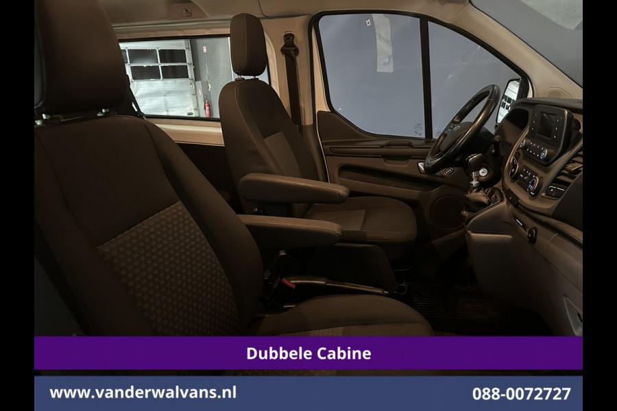 Ford Transit Custom 2.0 TDCI 131pk L2H1 Dubbele Cabine Inrichting Euro6 Airco | 5-Zits | Camera | Cruisecontrol | LED Parkeersensoren, Stoelverwarming, Achterklep, Dakdragers, 2800kg trekvermogen