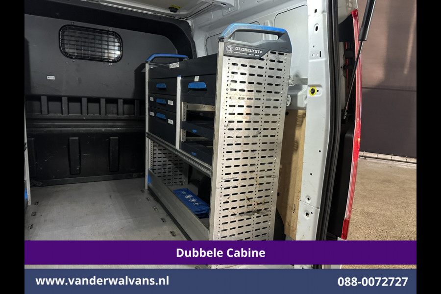 Ford Transit Custom 2.0 TDCI 131pk L2H1 Dubbele Cabine Inrichting Euro6 Airco | 5-Zits | Camera | Cruisecontrol | LED Parkeersensoren, Stoelverwarming, Achterklep, Dakdragers, 2800kg trekvermogen