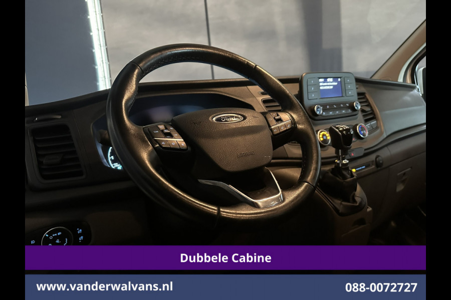 Ford Transit Custom 2.0 TDCI 131pk L2H1 Dubbele Cabine Inrichting Euro6 Airco | 5-Zits | Camera | Cruisecontrol | LED Parkeersensoren, Stoelverwarming, Achterklep, Dakdragers, 2800kg trekvermogen