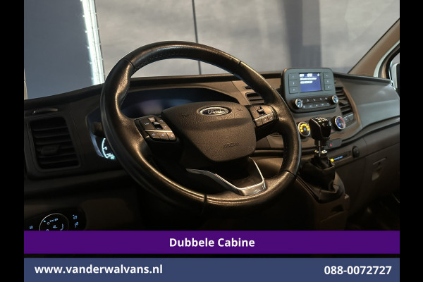 Ford Transit Custom 2.0 TDCI 131pk L2H1 Dubbele Cabine Inrichting Euro6 Airco | 5-Zits | Camera | Cruisecontrol | LED Parkeersensoren, Stoelverwarming, Achterklep, Dakdragers, 2800kg trekvermogen