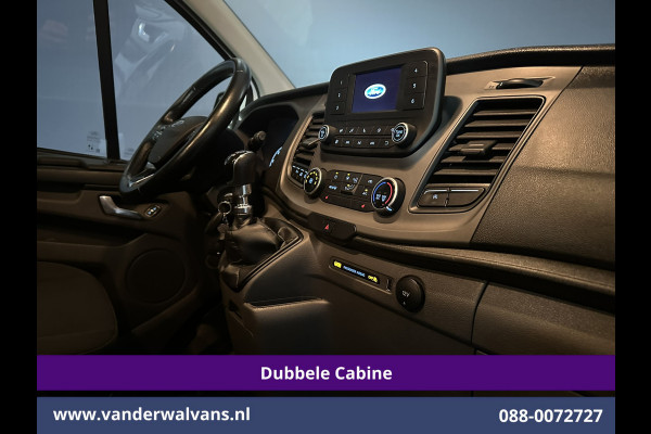 Ford Transit Custom 2.0 TDCI 131pk L2H1 Dubbele Cabine Inrichting Euro6 Airco | 5-Zits | Camera | Cruisecontrol | LED Parkeersensoren, Stoelverwarming, Achterklep, Dakdragers, 2800kg trekvermogen