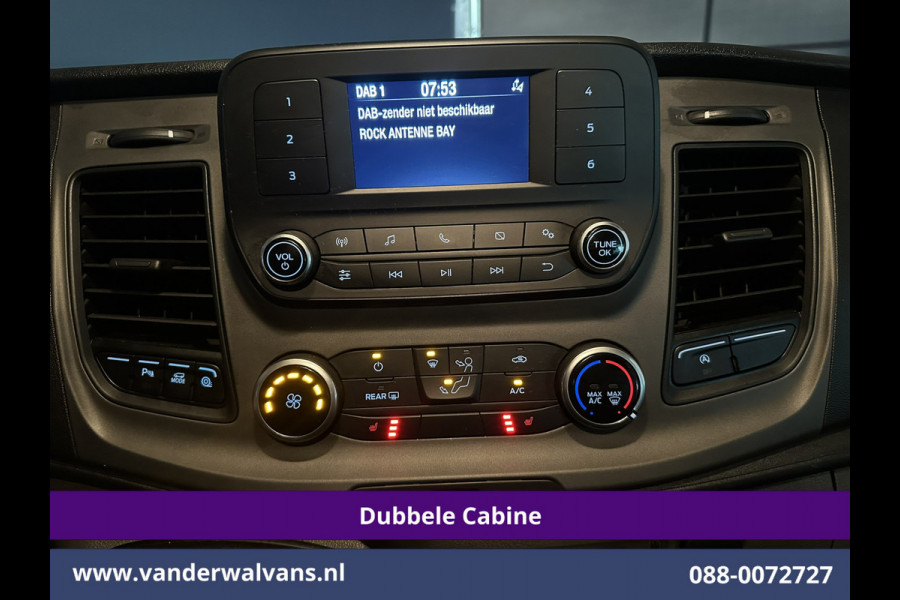 Ford Transit Custom 2.0 TDCI 131pk L2H1 Dubbele Cabine Inrichting Euro6 Airco | 5-Zits | Camera | Cruisecontrol | LED Parkeersensoren, Stoelverwarming, Achterklep, Dakdragers, 2800kg trekvermogen