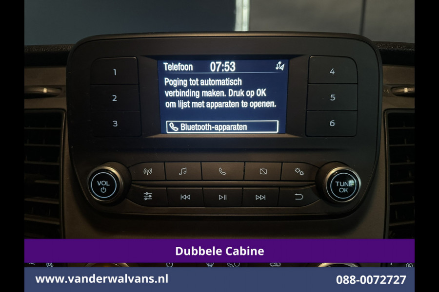 Ford Transit Custom 2.0 TDCI 131pk L2H1 Dubbele Cabine Inrichting Euro6 Airco | 5-Zits | Camera | Cruisecontrol | LED Parkeersensoren, Stoelverwarming, Achterklep, Dakdragers, 2800kg trekvermogen