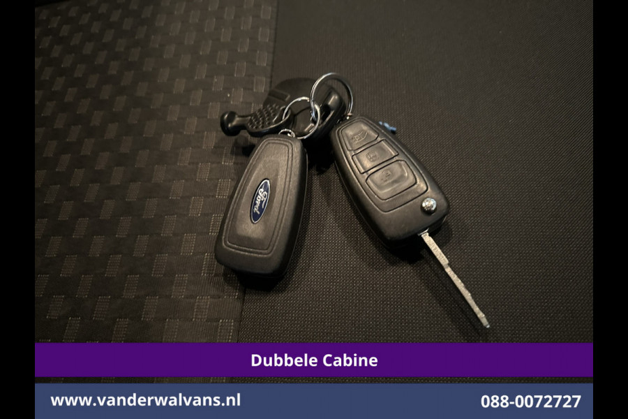 Ford Transit Custom 2.0 TDCI 131pk L2H1 Dubbele Cabine Inrichting Euro6 Airco | 5-Zits | Camera | Cruisecontrol | LED Parkeersensoren, Stoelverwarming, Achterklep, Dakdragers, 2800kg trekvermogen
