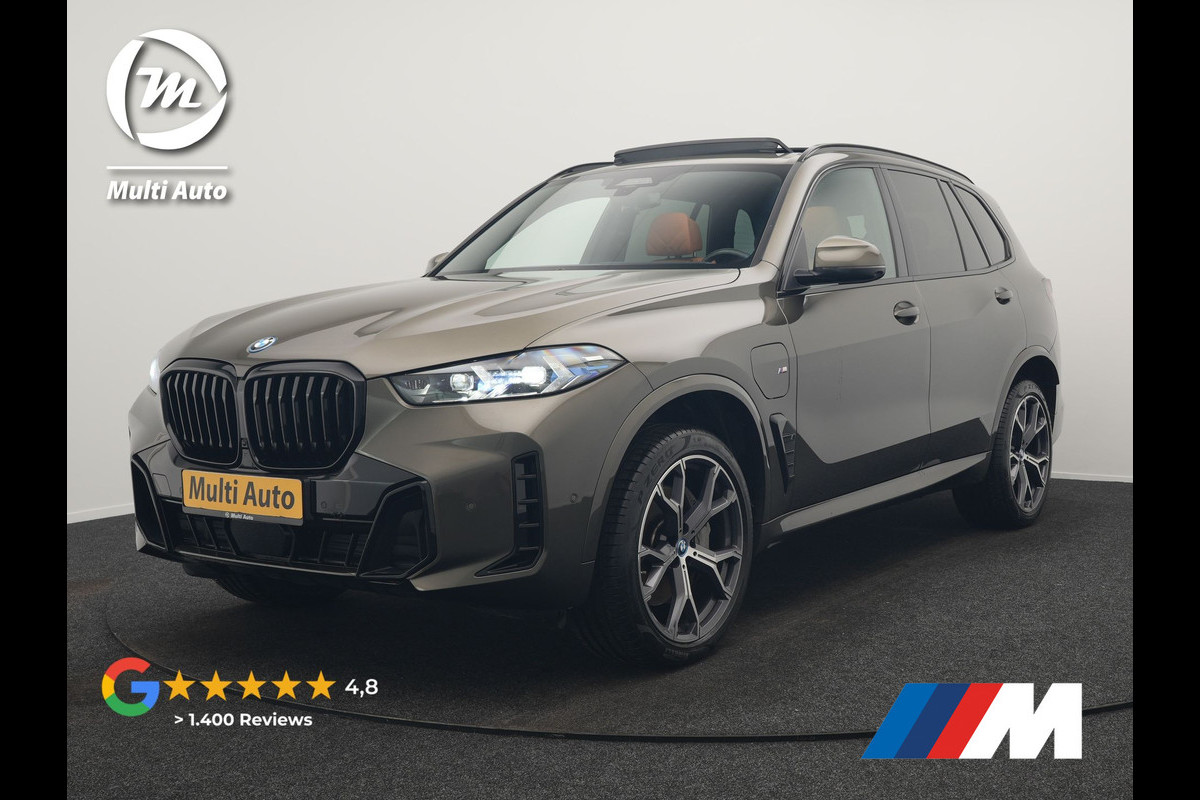 BMW X5 xDrive50e M Sport PHEV 490pk | SOH 96,3 Dealer O.H. | Panodak | Luchtvering | Laser LED | Adaptive Cruise | Harman & Kardon | Comfortstoelen Memory & Stoelventilatie | Head Up | 360 Camera | Apple Carplay | Plug In Hybrid