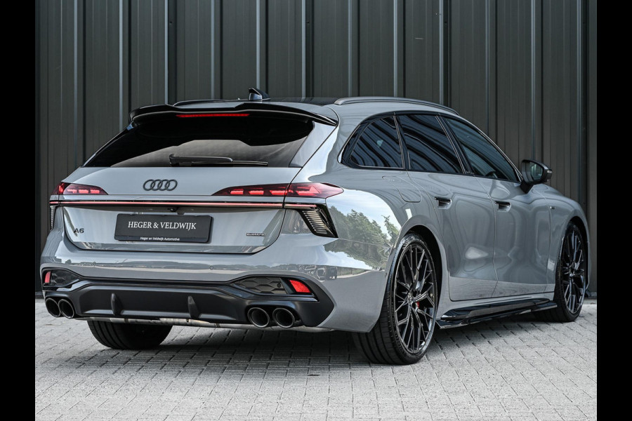 Audi A6 Avant 2.0 e-hybrid quattro S edition Competition | 5 Jaar garantie | Achterasbesturing | B&O | Carbon inleg | Stoelventilatie en Massage | Luchtvering | Panoramadak | Soft close | Keyless | Head-up | 360 camera | Passagiers Display |