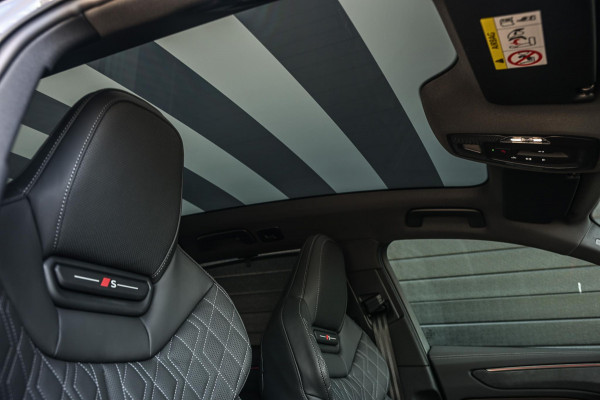 Audi A6 Avant 2.0 e-hybrid quattro S edition Competition | 5 Jaar garantie | Achterasbesturing | B&O | Carbon inleg | Stoelventilatie en Massage | Luchtvering | Panoramadak | Soft close | Keyless | Head-up | 360 camera | Passagiers Display |